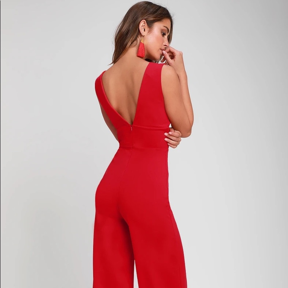 Red jumpsuit NWT